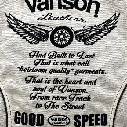 Vanson Leathers Motorcycle Mesh Racer Jacket - M