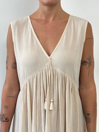 Max Mara Pure Cotton Floor Length Sun Dress - UK12