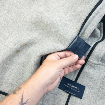 Vintage 2000s Burberry Wool Duffle Jacket Womens Size L | O/S, Grey