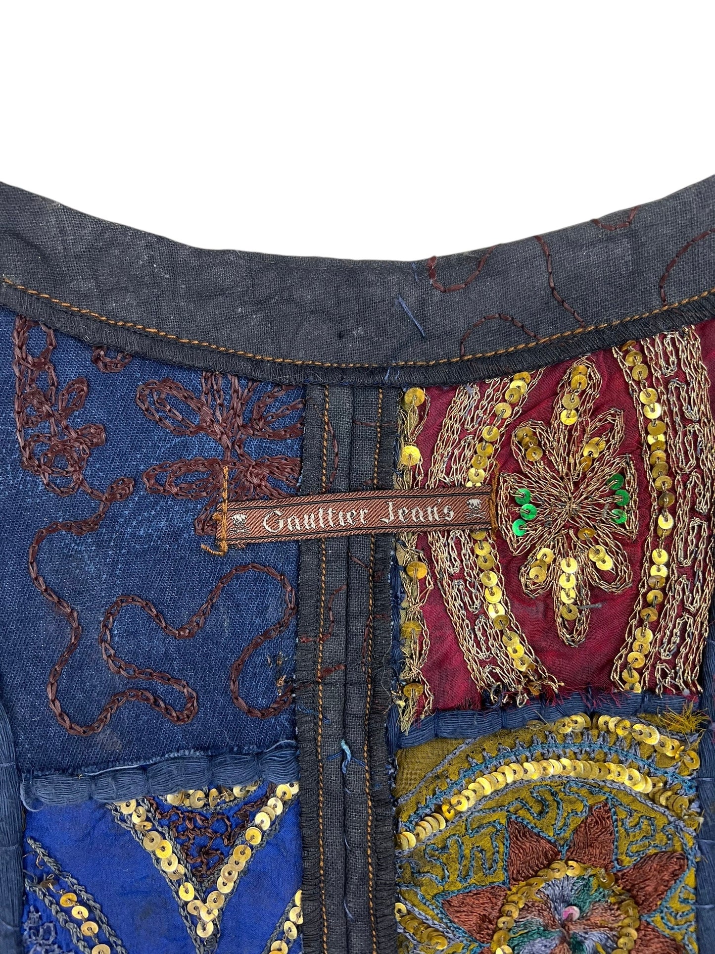 Jean Paul Gaultier S/S 1999 sequin patchwork dress