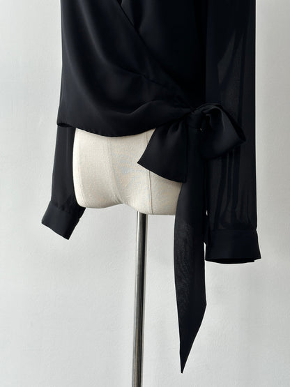 Vintage 1990s Wrap Top - M