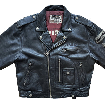 Avirex Daytona Leather Biker Jacket - L