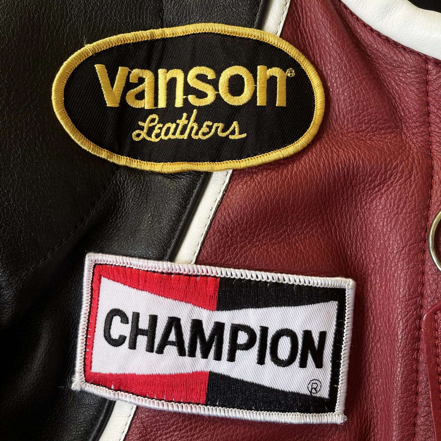 Vanson Leathers 'One Star' Motorcycle Racing Jacket - M
