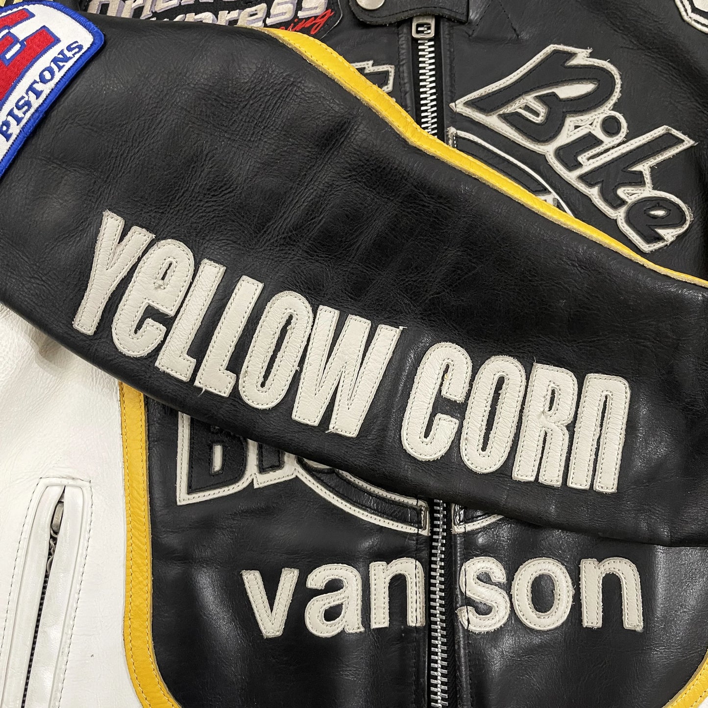 Vanson Leathers x Yellow Corn Motorcycle Racer Jacket - M