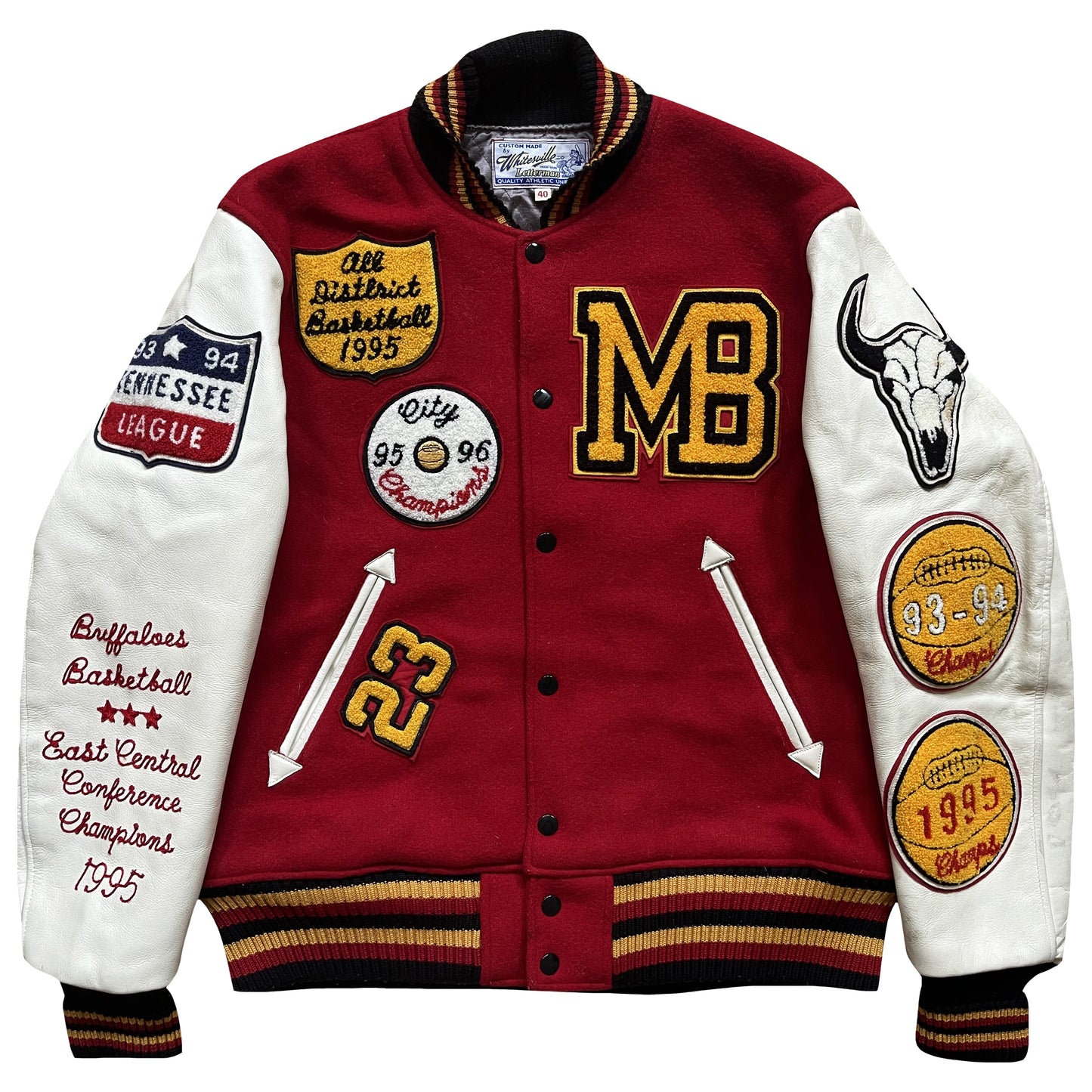 Whitesville 'Memphis Buffalos' Varsity Jacket - L
