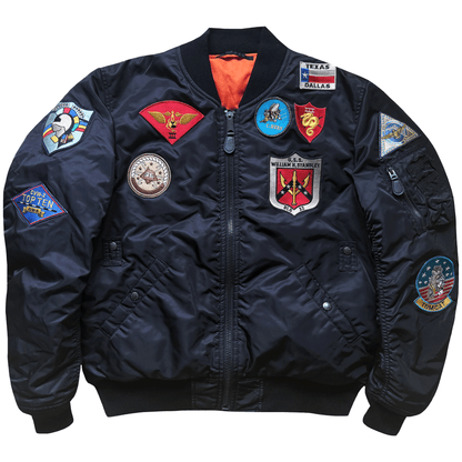 Avirex Top Gun MA1 Flight Bomber Jacket Far East Cruise Gavelston - XL | XL, Black