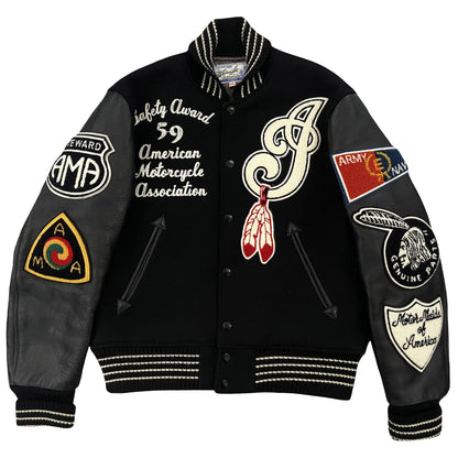 Whitesville Indian Motorcycle Varsity Jacket - M