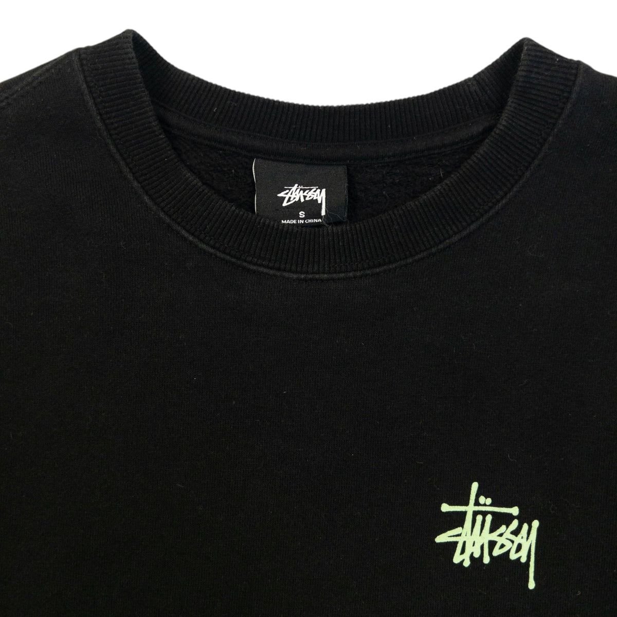 Vintage Stussy Graphic Sweatshirt Womens Size S | Small, Black