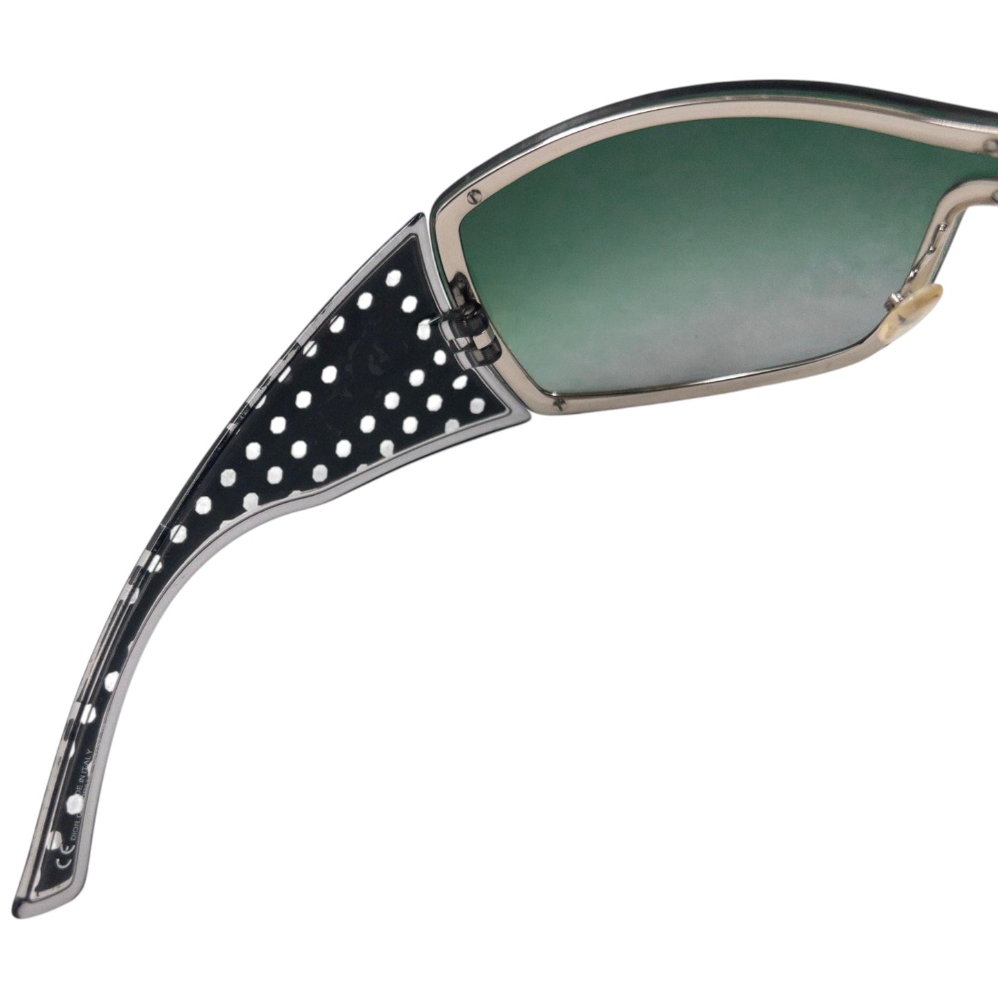 Vintage 2000s Dior Quadrille Shield Sunglasses | O/S, Black