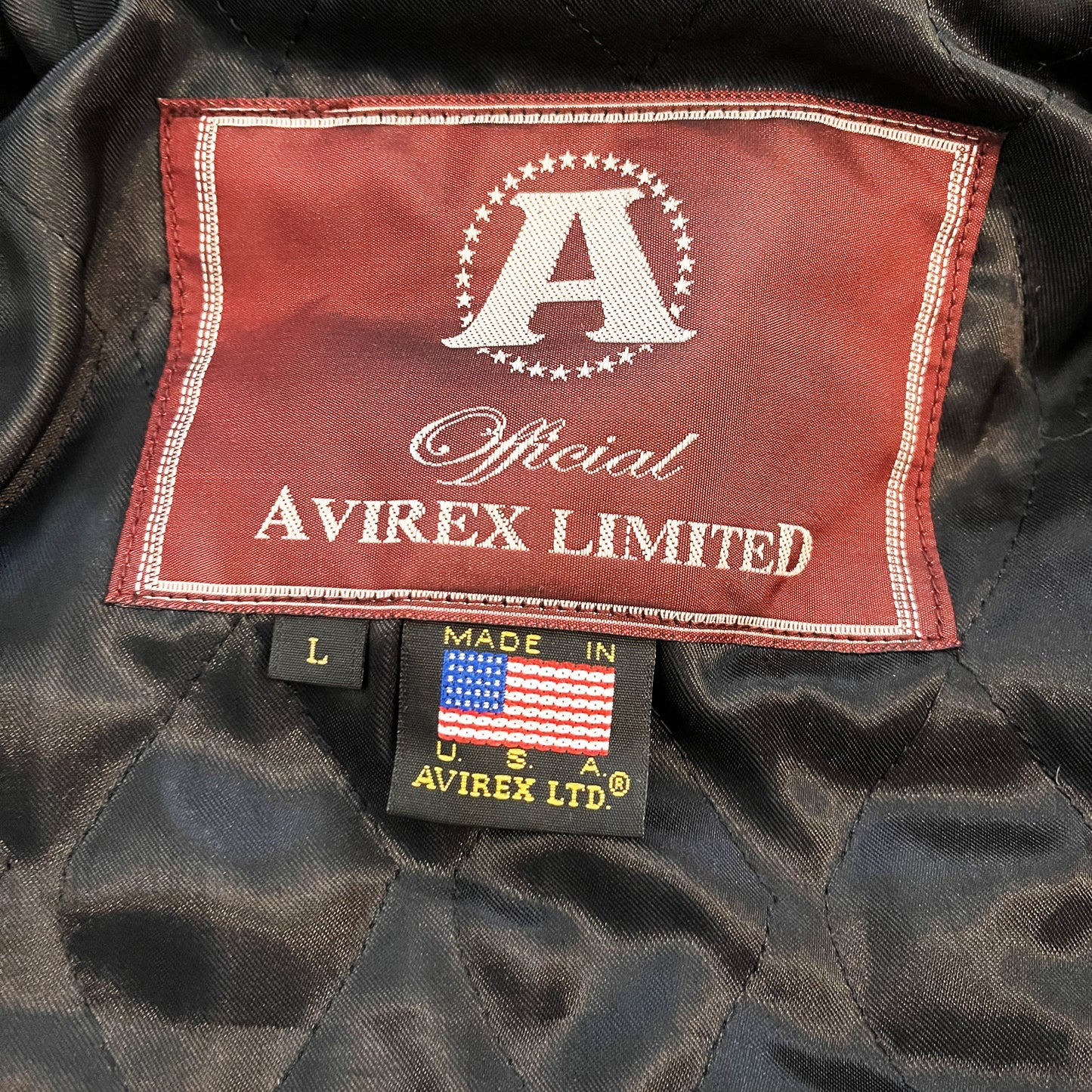 Avirex 30th Anniversary Leather Varsity Jacket - L