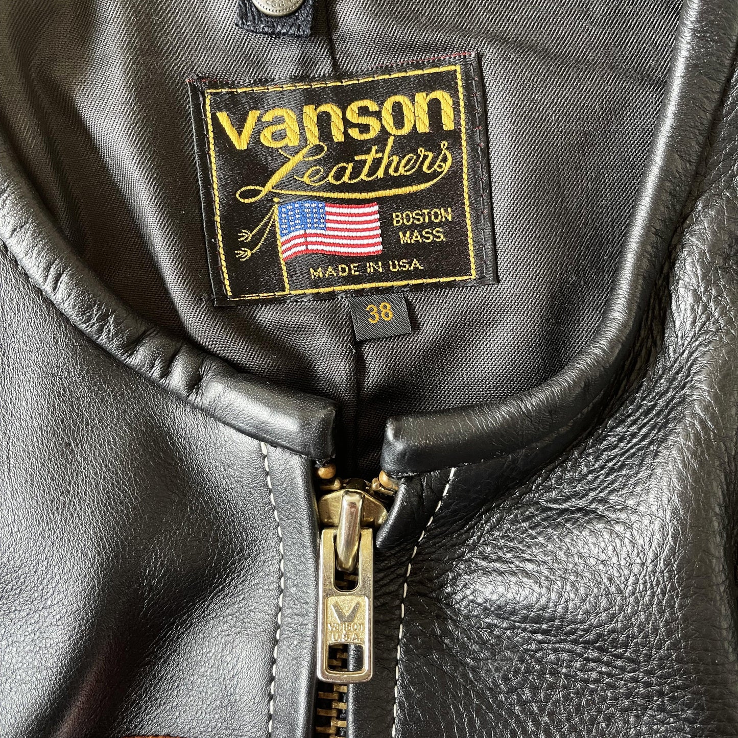 Vanson Leathers Bartel Motorcycle Racing Jacket - M