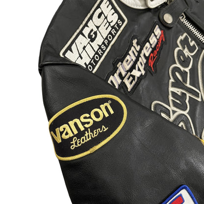 Vanson Leathers x Yellow Corn Motorcycle Racer Jacket - M