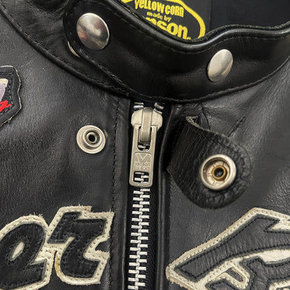 Vanson Leathers x Yellow Corn Motorcycle Racer Jacket - L