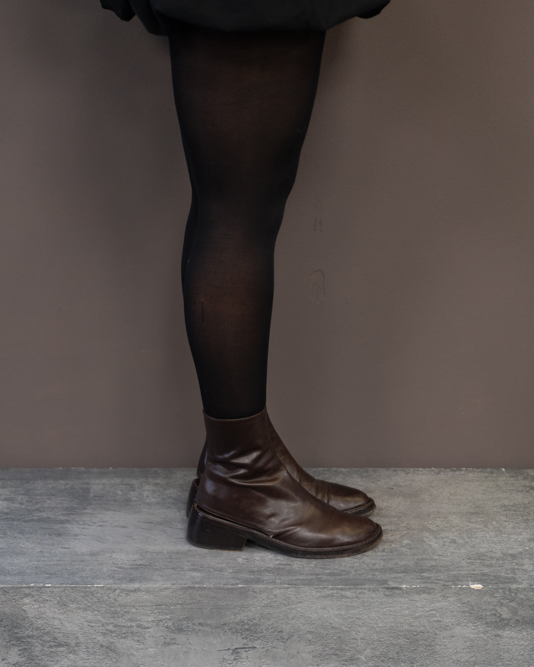 ANN DEMEULEMEESTER 1994 CUT OUT BOOTS (EU 37, FITS LIKE 37.5-38)