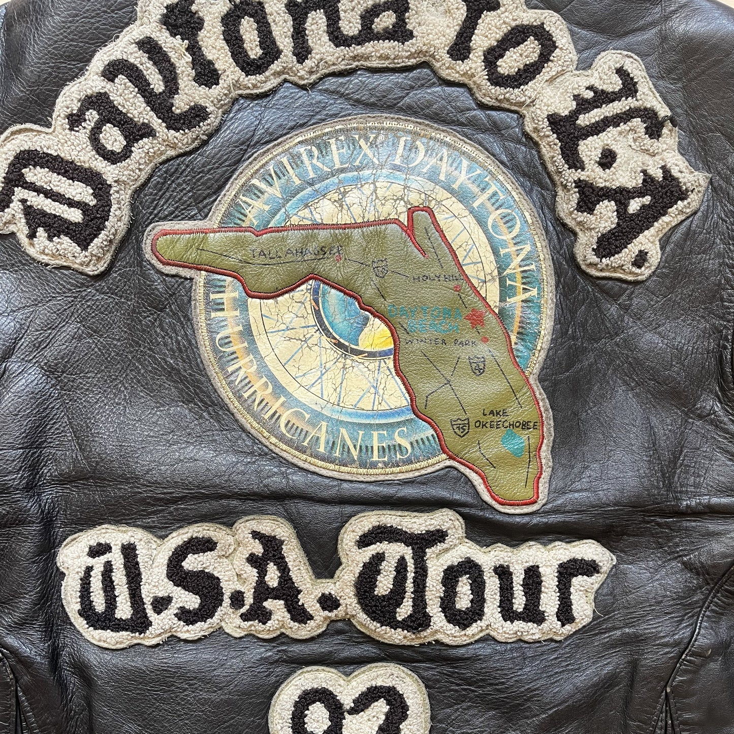 Avirex Daytona Leather Biker Jacket - L