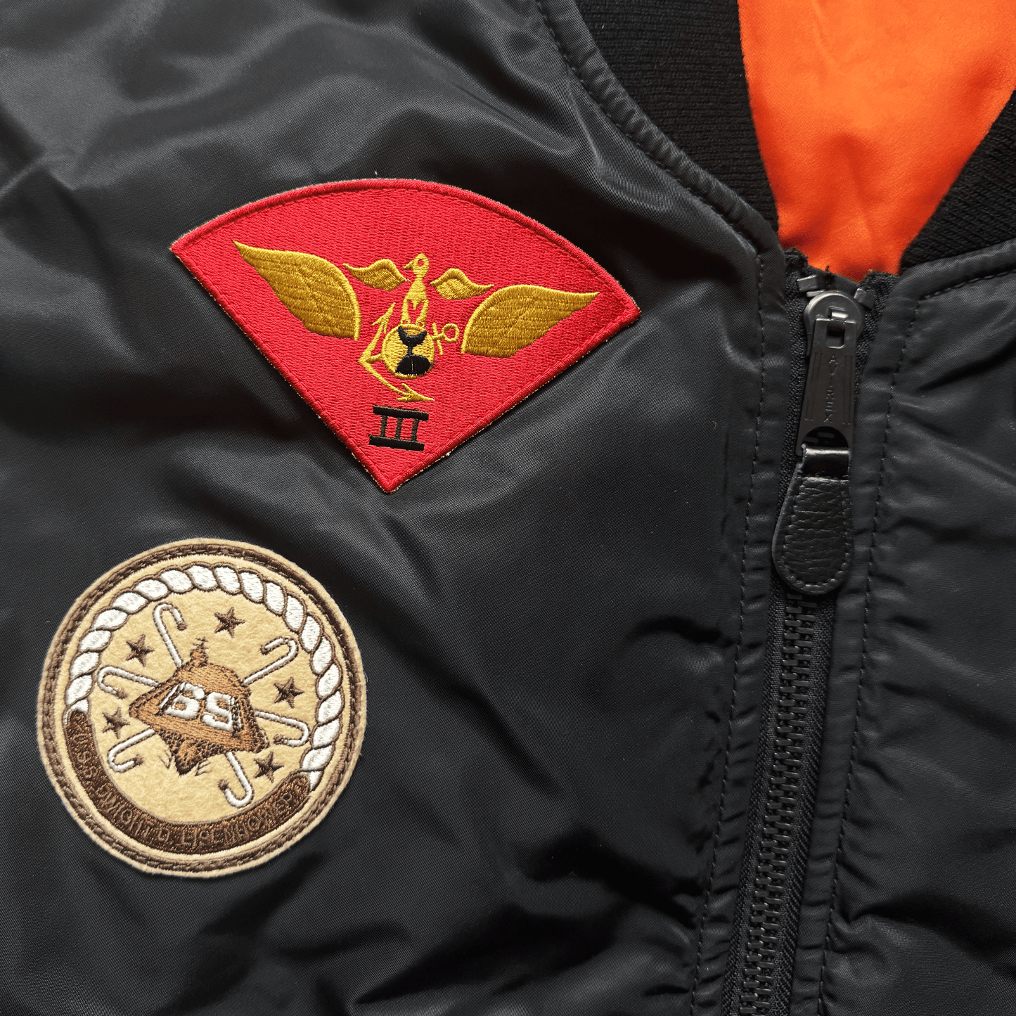 Avirex Top Gun MA1 Flight Bomber Jacket Far East Cruise Gavelston - XL | XL, Black