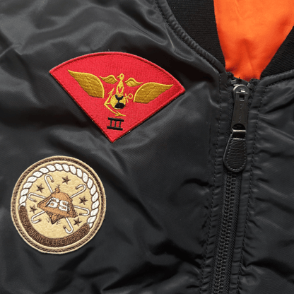Avirex Top Gun MA1 Flight Bomber Jacket Far East Cruise Gavelston - XL | XL, Black