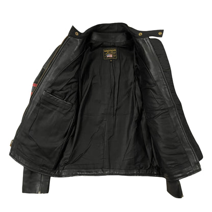 Vanson Leathers Motorcycle Racing Team Jacket - S