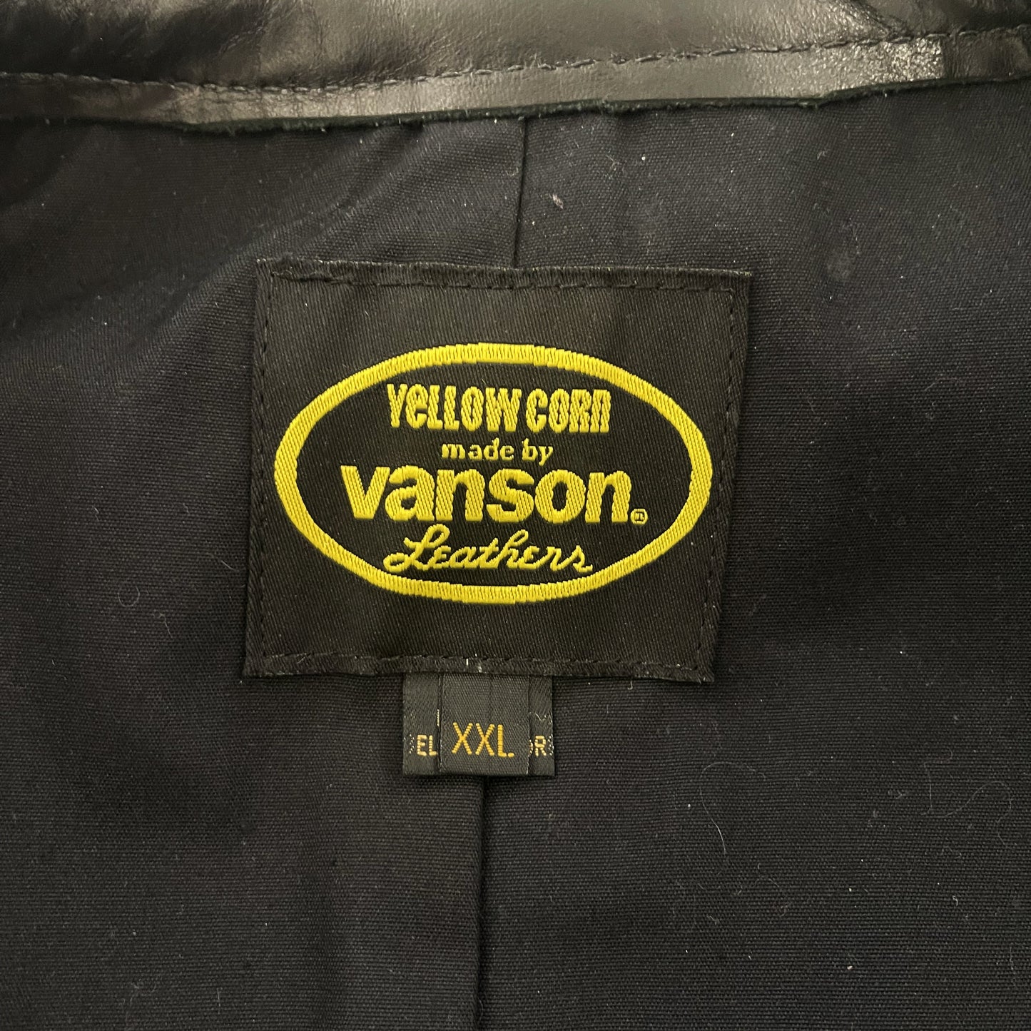 Vanson Leathers x Yellow Corn Motorcycle Racer Jacket - L