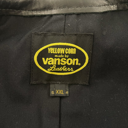 Vanson Leathers x Yellow Corn Motorcycle Racer Jacket - L