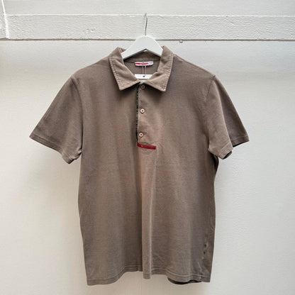 00’s Prada Sport Logo Polo Shirt in brown (M) | Medium, Brown
