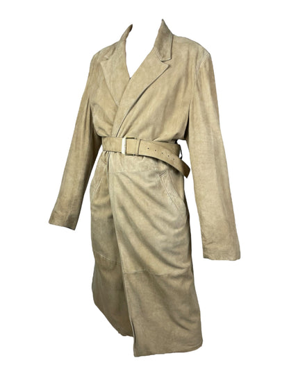 Gianni Versace mens suede trench coat