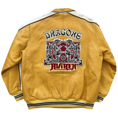 Avirex Twin Dragons Leather Varsity Jacket - XL