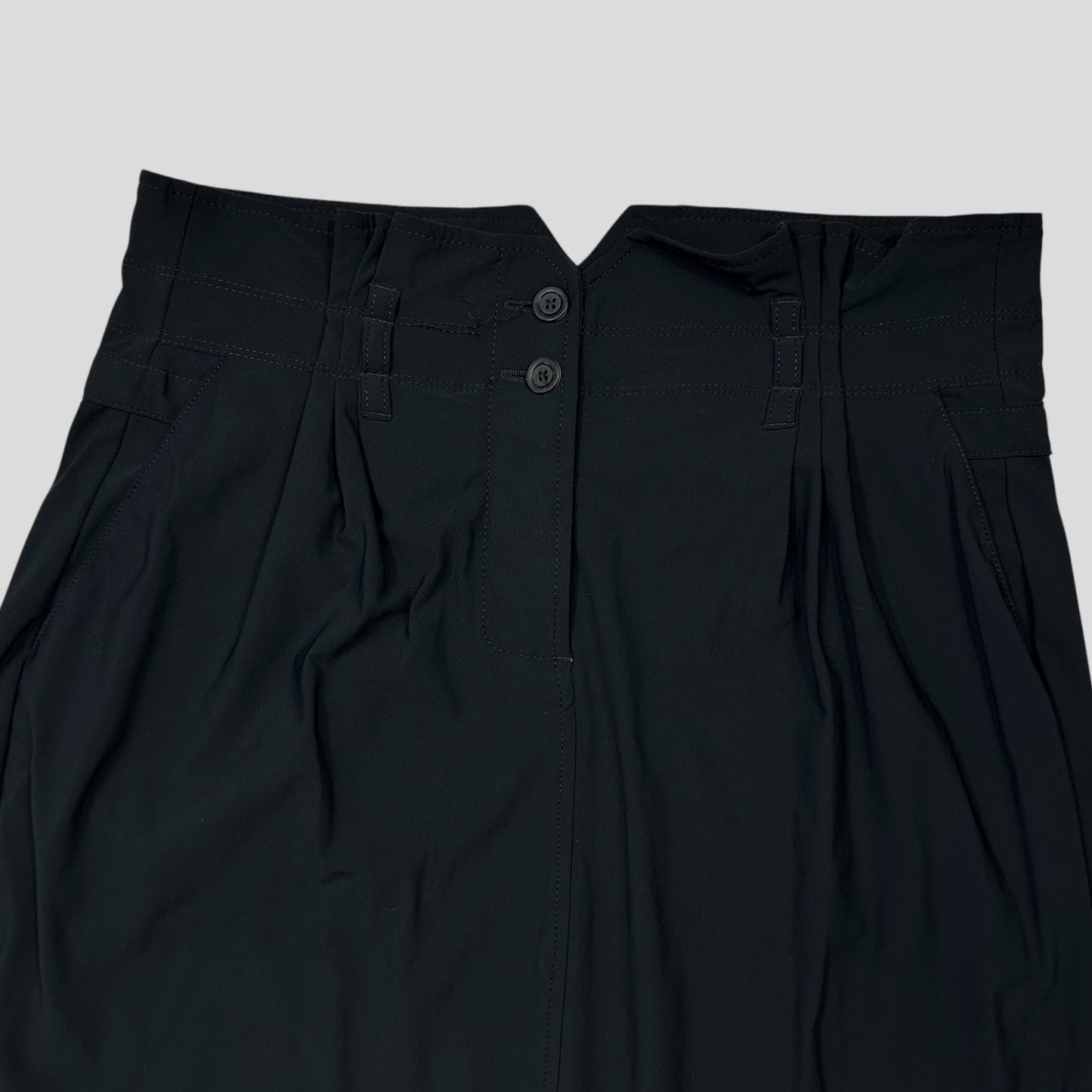 M+FG 00’s Rayon Silk Belted Skirt with Pleats - IT42 UK8-10