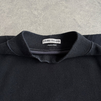 Stone Island RARE A/W 1998 heavyweight mock neck knitted jumper (XL)
