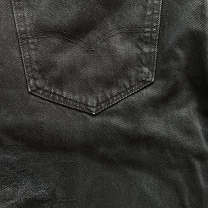 Boro Sashiko Black Distressed Jeans - W38"