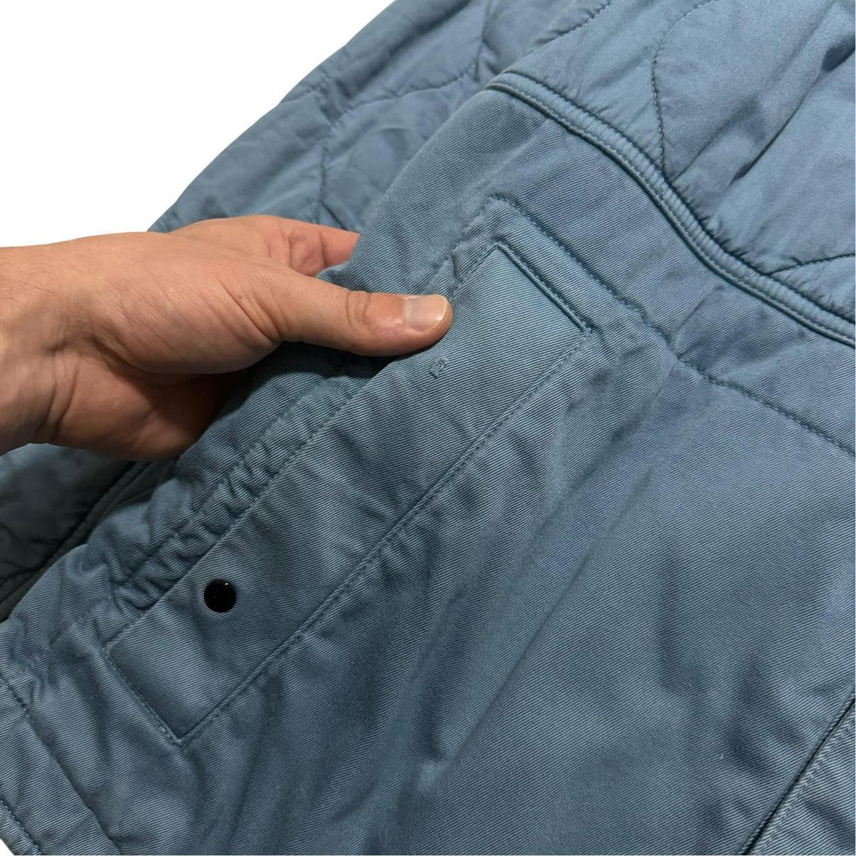 Stone Island Quilted Overshirt | XL, Blue