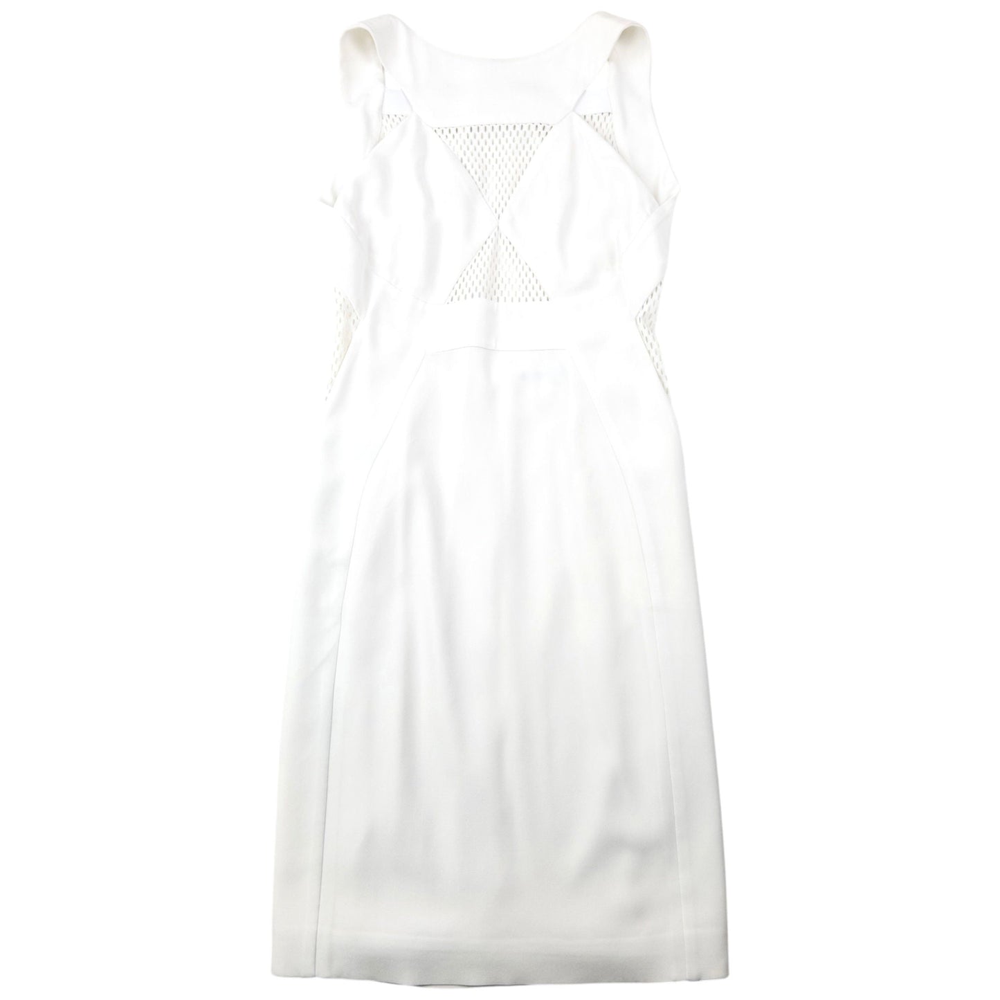 Vintage 2000s Gucci By Tom Ford Mesh Panel Dress Womens Size S | Small, White