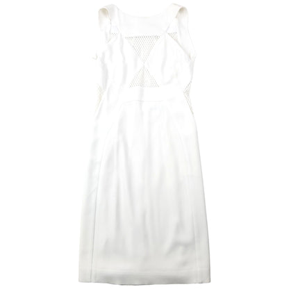 Vintage 2000s Gucci By Tom Ford Mesh Panel Dress Womens Size S | Small, White