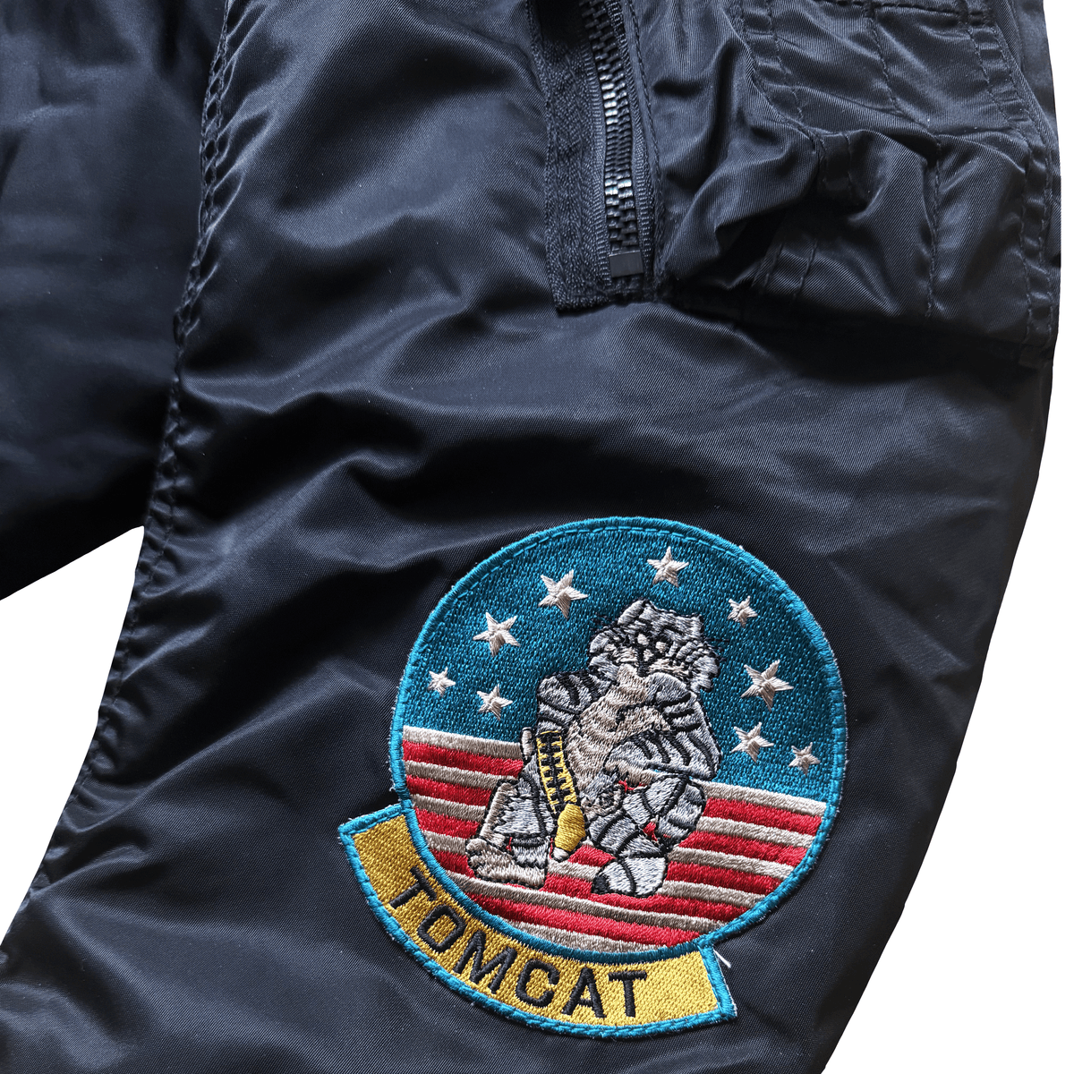 Avirex Top Gun MA1 Flight Bomber Jacket Far East Cruise Gavelston - XL | XL, Black