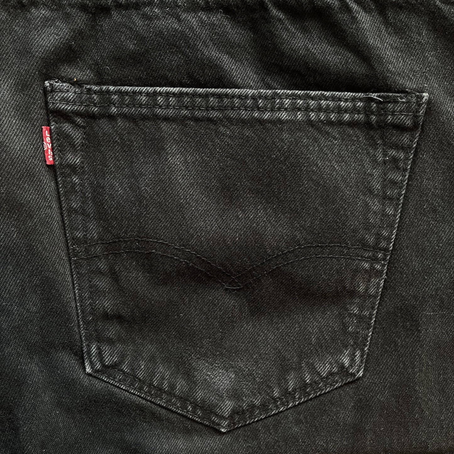 Boro Sashiko Black Distressed Jeans - W38"