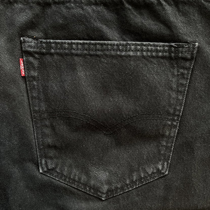 Boro Sashiko Black Distressed Jeans - W38"
