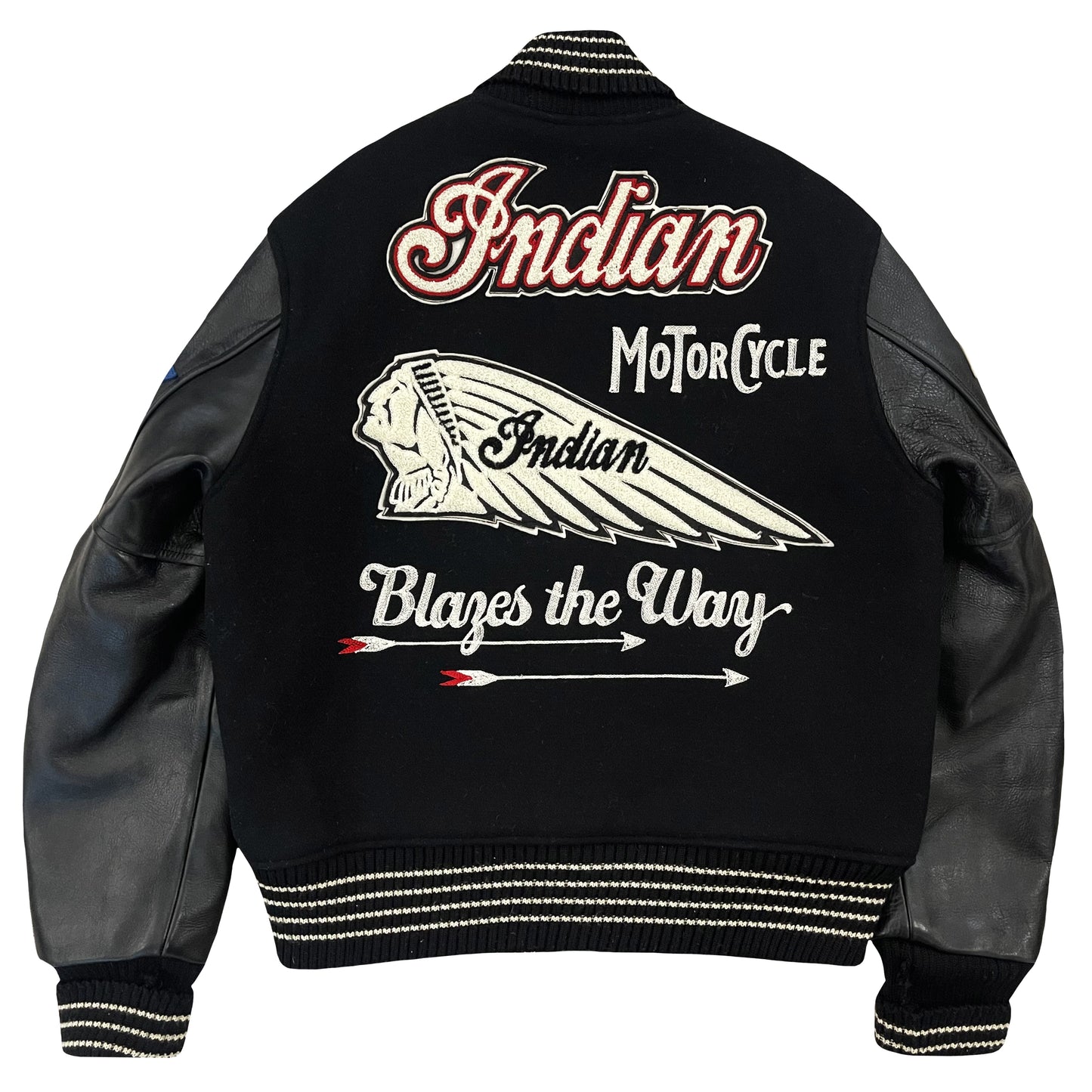 Whitesville Indian Motorcycle Varsity Jacket - M