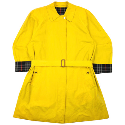 Vintage 90s Burberry Nova Check Lined Belt Waist Trench Jacket Womens Size XL | XL, Navy