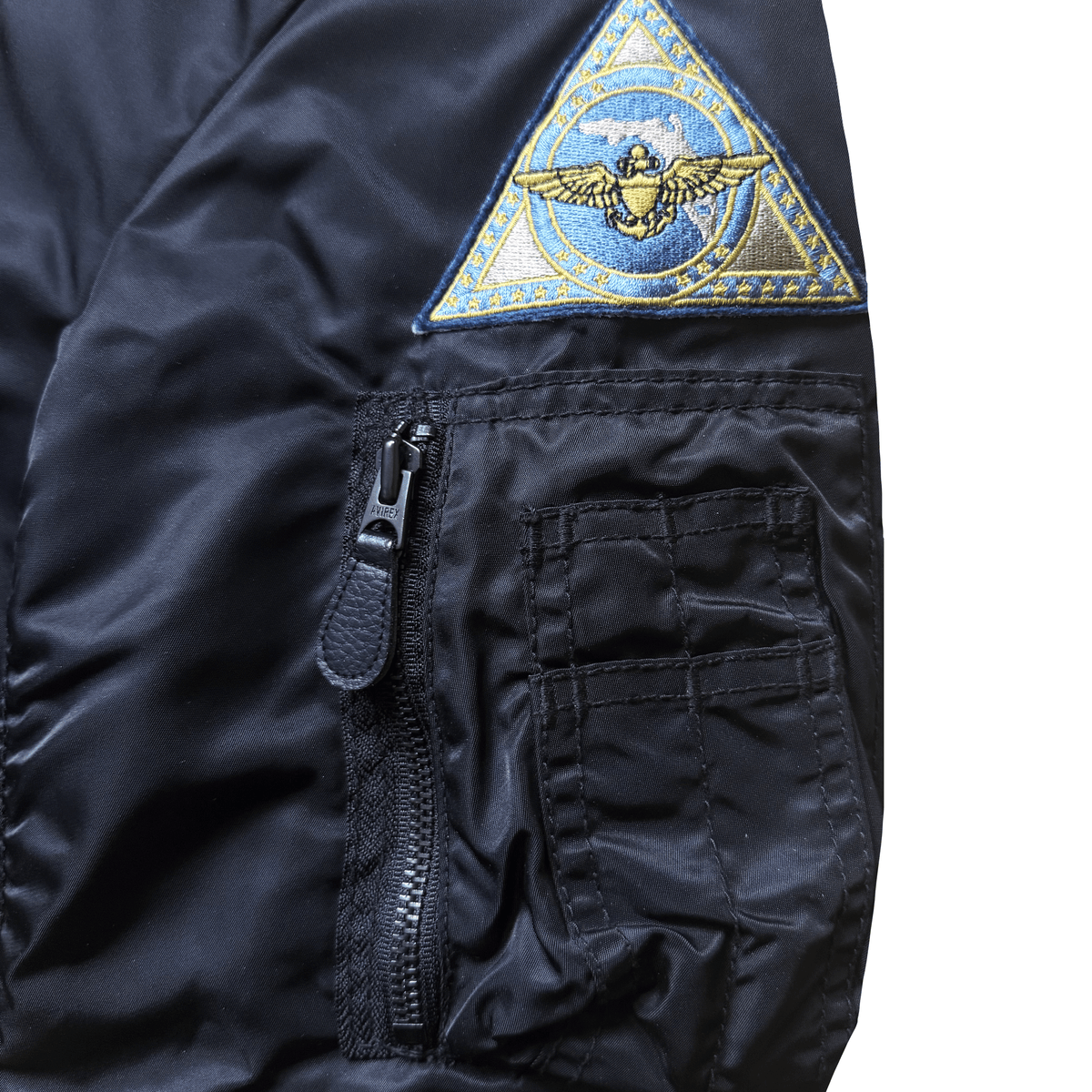 Avirex Top Gun MA1 Flight Bomber Jacket Far East Cruise Gavelston - XL | XL, Black