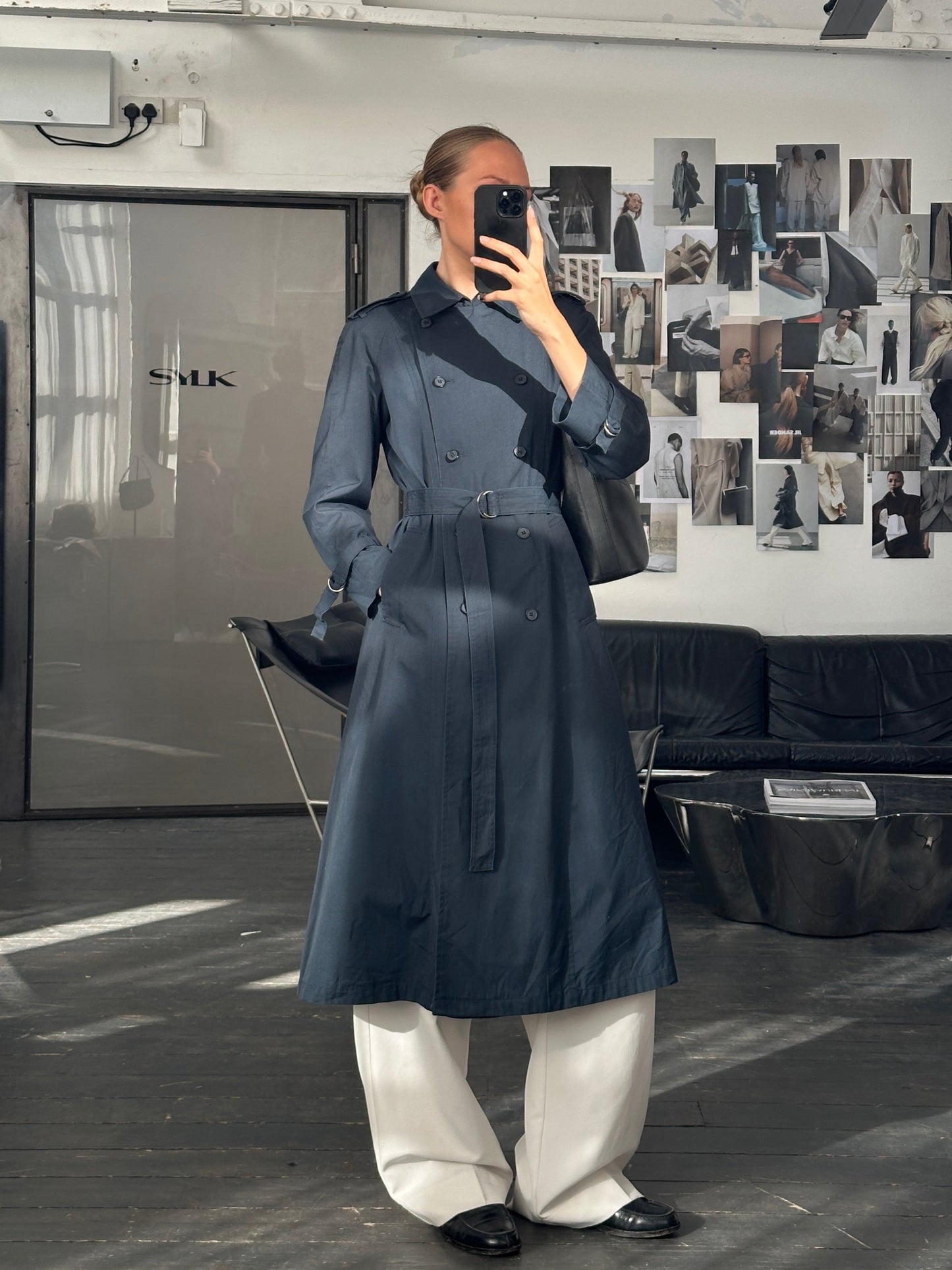 London Fog 1980s Double Breasted Cotton Trench Coat - S