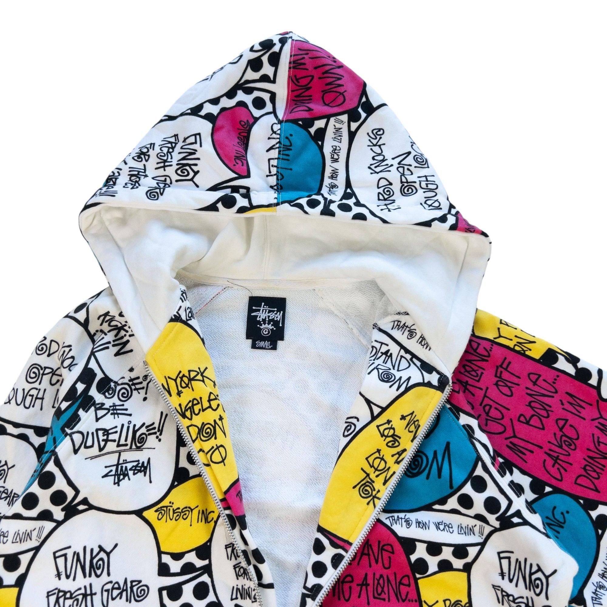 Burberry harrington graffiti print hoodie hotsell