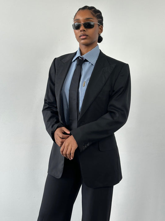 Gucci 1990s Pure Wool Dagger Collar Blazer - 38R/M