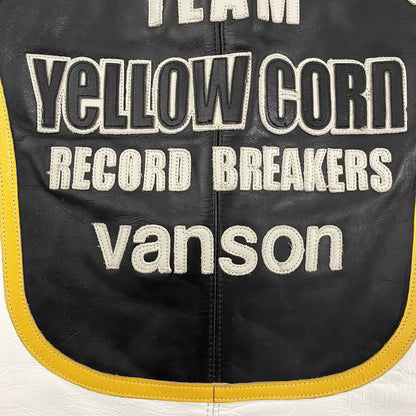 Vanson Leathers x Yellow Corn Motorcycle Racer Jacket - M