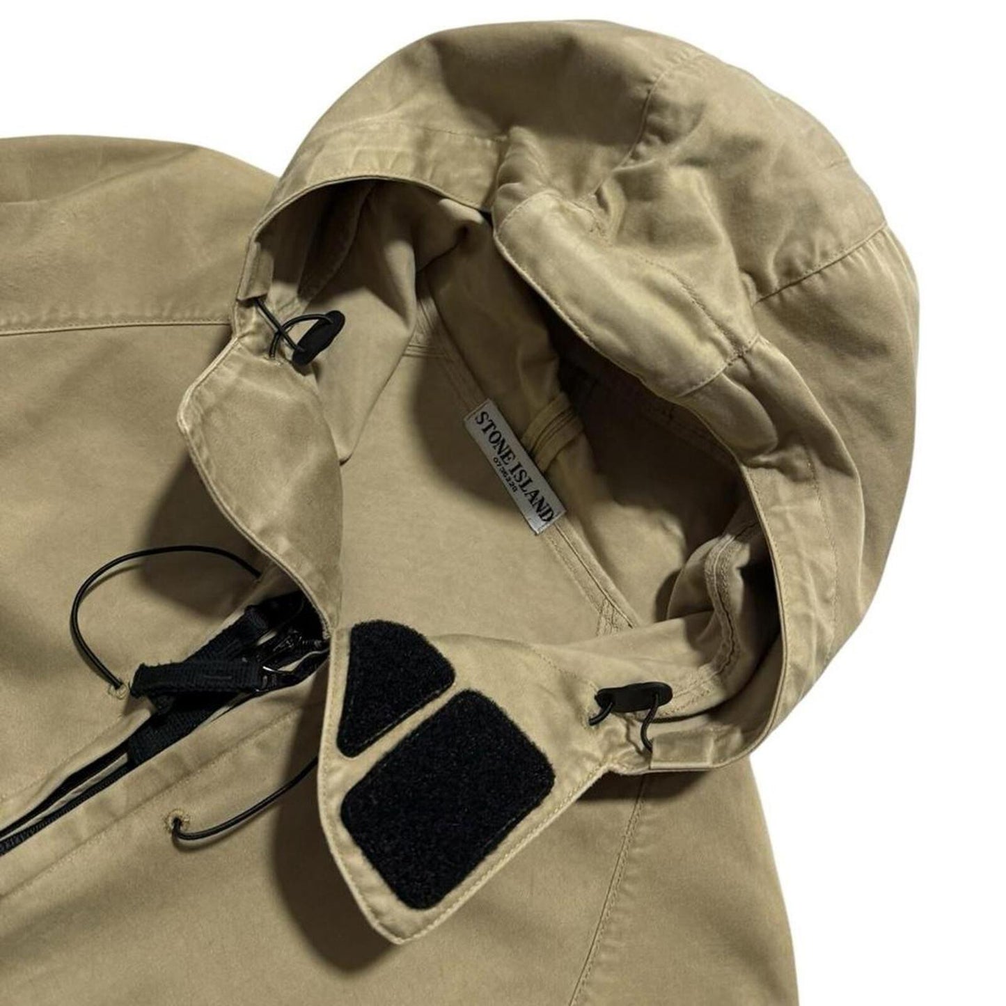 Stone Island Raso Flocatto Face Mask Jacket | XXL, Beige