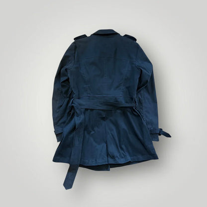 Burberry Women's Double Breasted Belted Short Trench Coat S