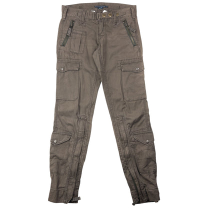 Vintage 2000s Ralph Lauren Cargo Trousers Womens Size W30 | W30, Brown