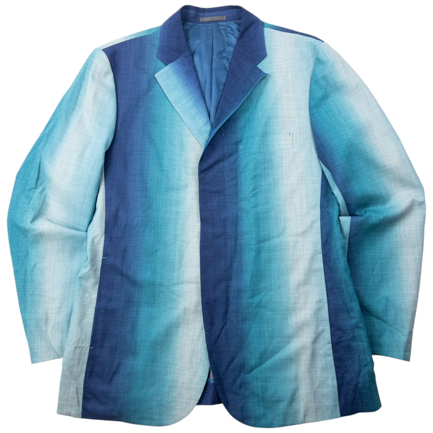 Vintage 2000s Issey Miyake MEN Gradient Jacket & Trousers Suit Set Size XL | O/S, Blue