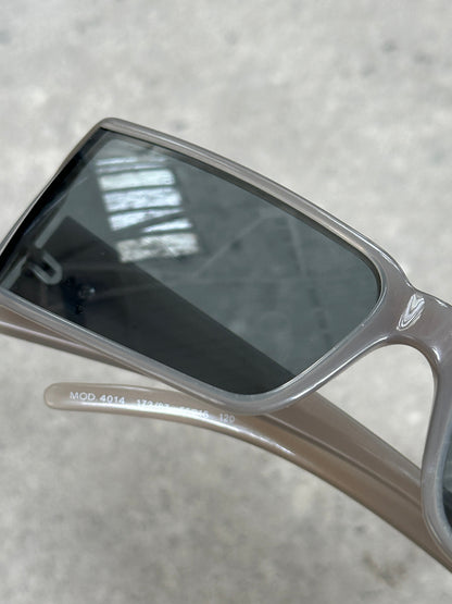 Versace 2000s Recangular Medusa Logo Sunglasses