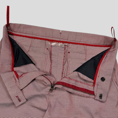 Prada Sport 2001 SAMPLE Houndstooth Stash Pocket Trousers - M | W31, Multicoloured