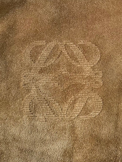 Loewe 1990s Suede Anagram Crossbody Bag